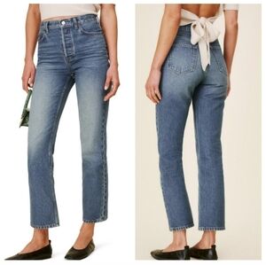 REFORMATION Hanna Mid Rise Relaxed Jean